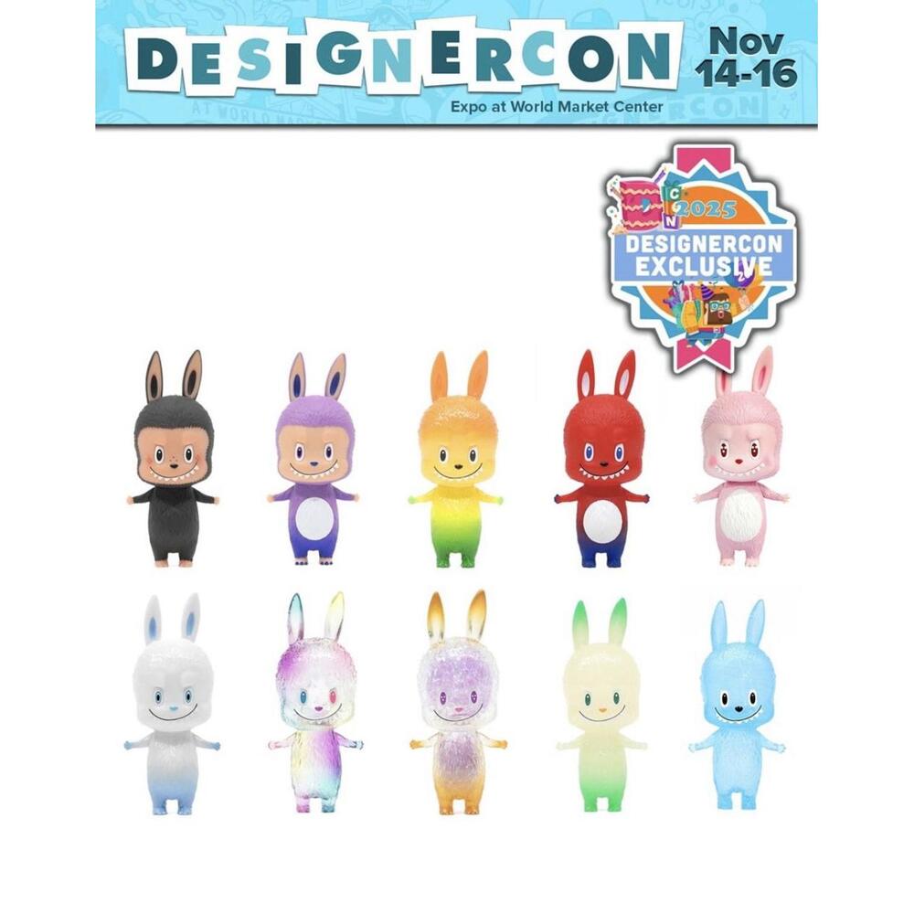 Mini Labubu Keychains Sealed Set 10 Monsters DCON Exclusive